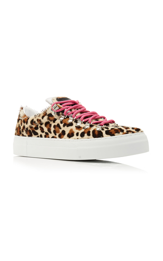 Marostica Leopard-Print Calf Hair Sneakers展示图