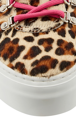 Marostica Leopard-Print Calf Hair Sneakers展示图