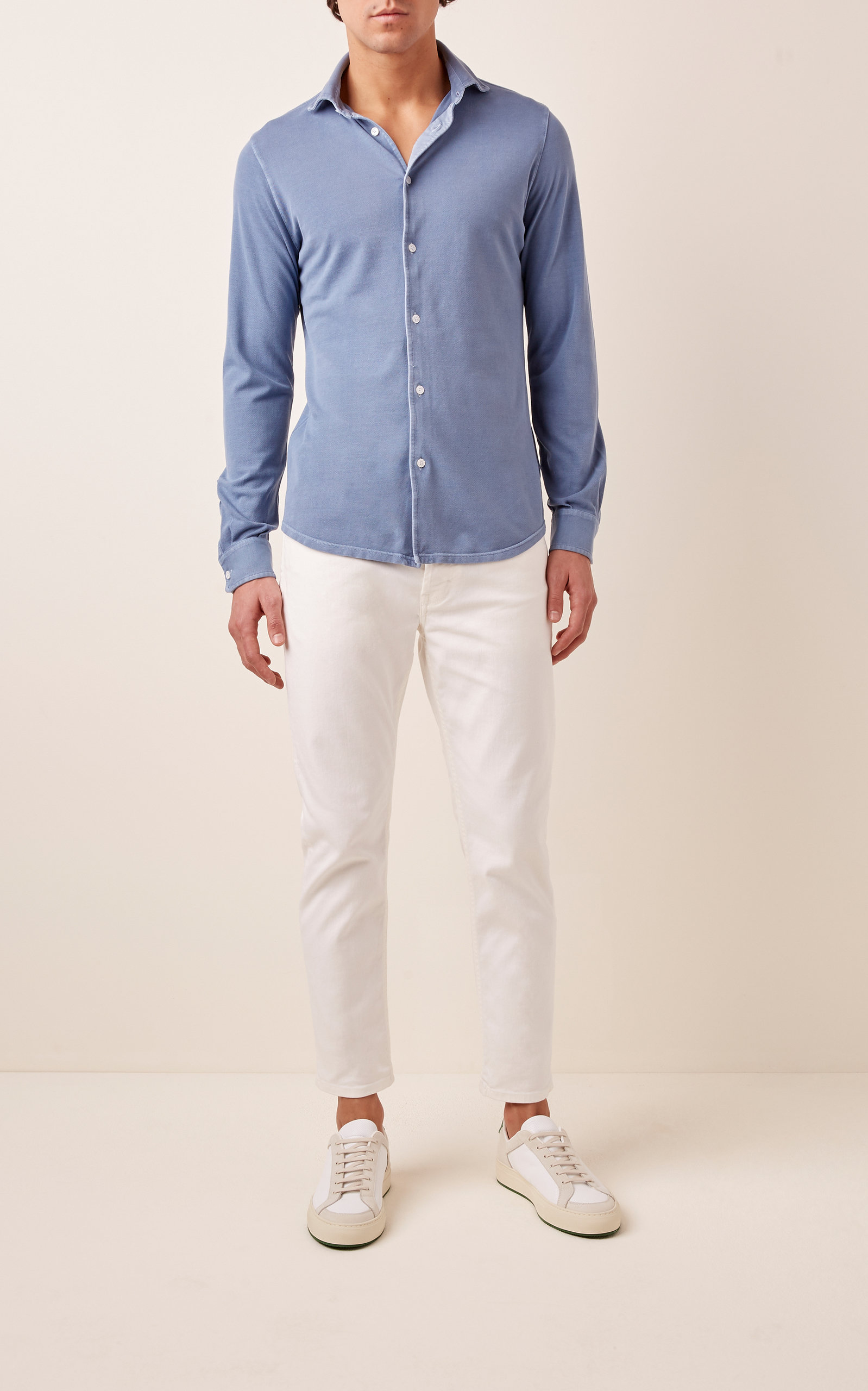 fedeli cotton button down shirt