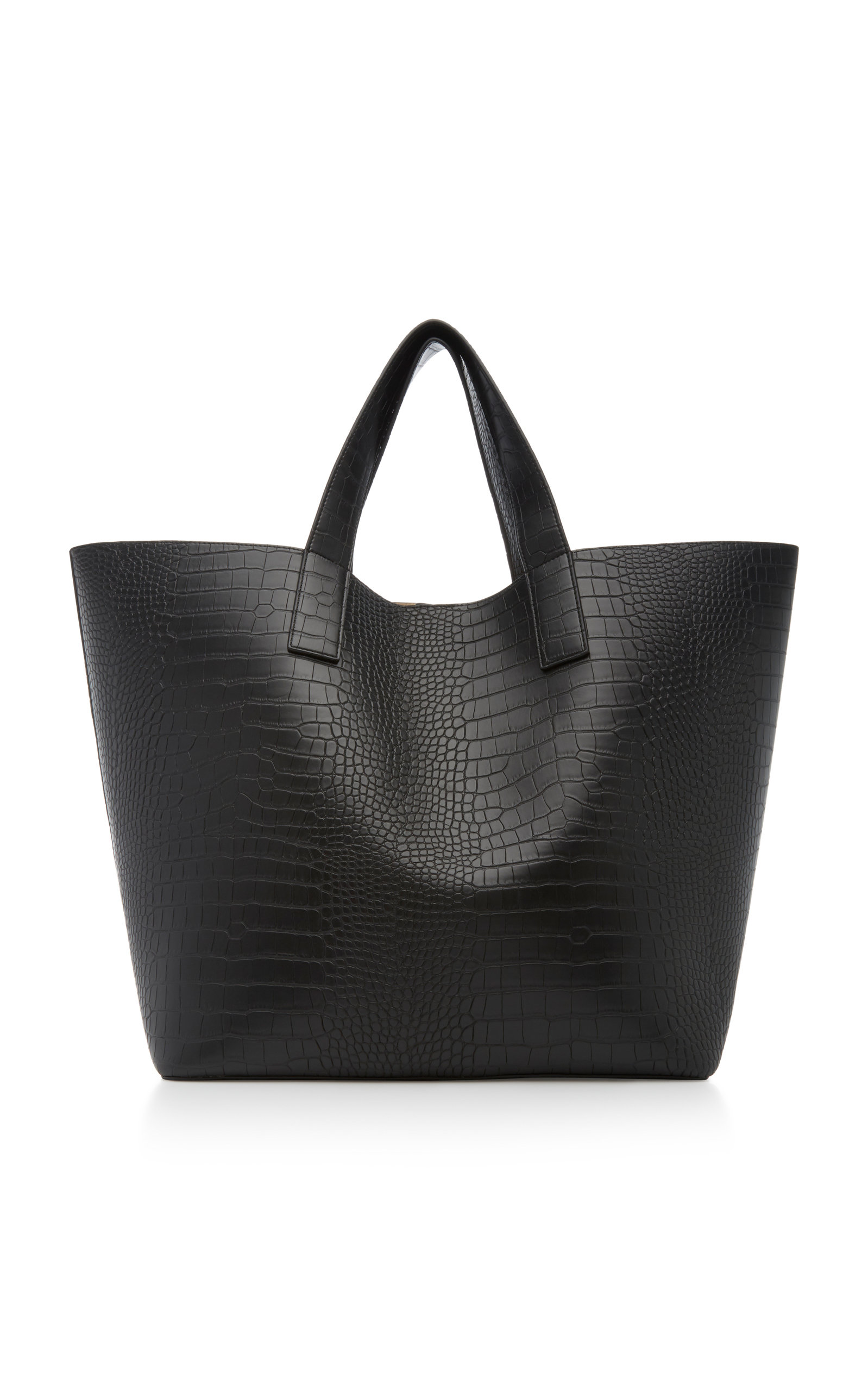 vegan black tote bag