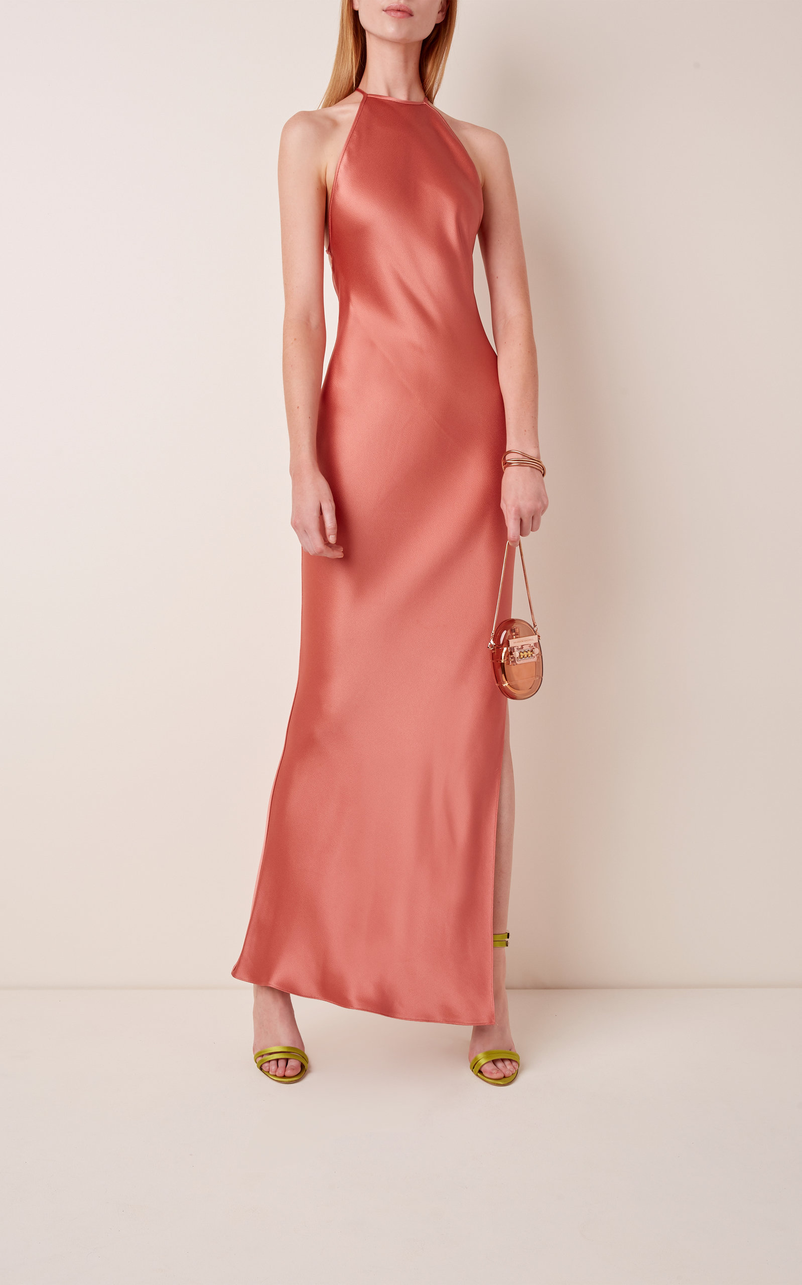 brandon maxwell pink dress