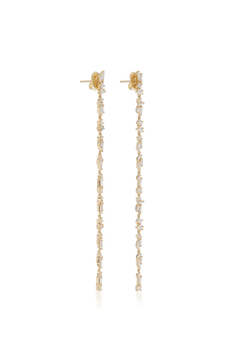 18K Yellow Gold Dangle Earrings展示图