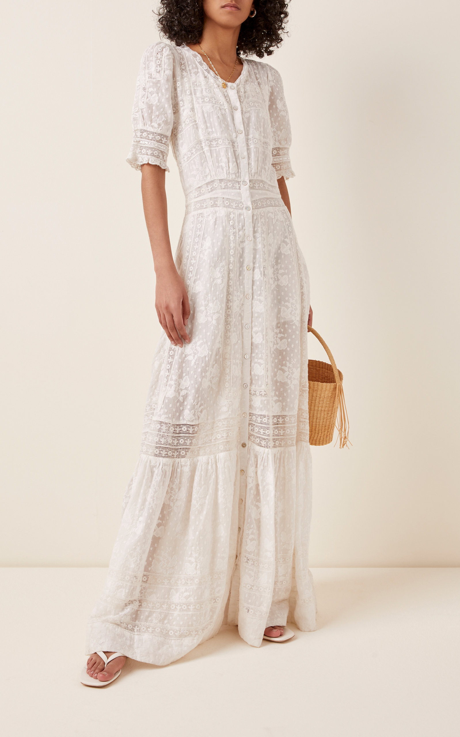 Minka Cotton Eyelet Maxi Dress By Loveshackfancy Moda Operandi