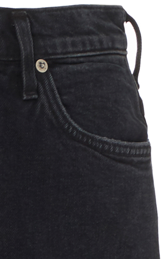 Pinch Waist High-Rise Straight-Leg Jeans展示图