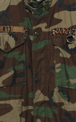 Refurbished Camo Cotton-Blend Field Jacket展示图