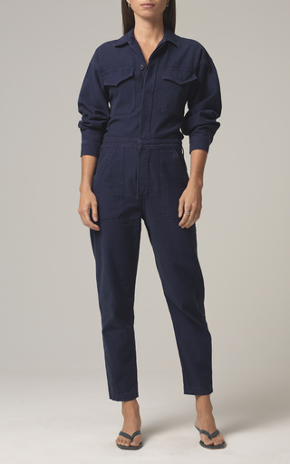 Marta Denim Straight-Leg Jumpsuit展示图