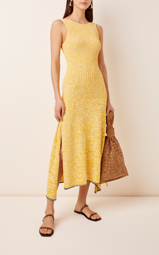 Darla Ribbed-Knit Maxi Dress展示图