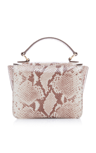 Luna Mini Python-Effect Leather Bag展示图