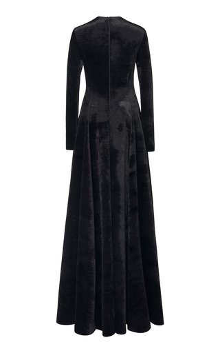 Bonded Velvet Maxi Dress展示图