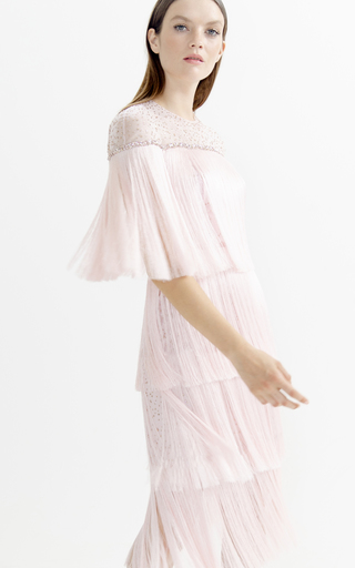 Tiered Fringe Chiffon Dress展示图