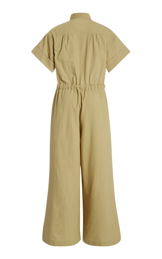 Simone Flared-Leg Cotton Jumpsuit展示图