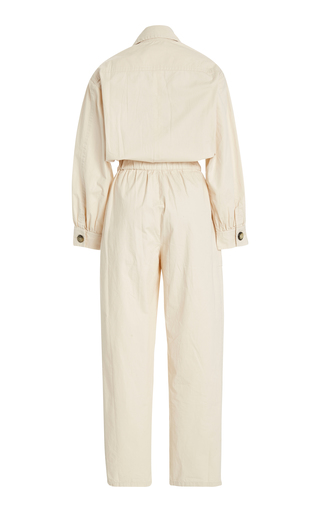 Belted Cropped Cotton-Twill Jumpsuit展示图