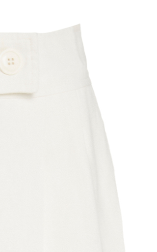 Solace Pleated Cotton-Linen Wide-Leg Pants展示图