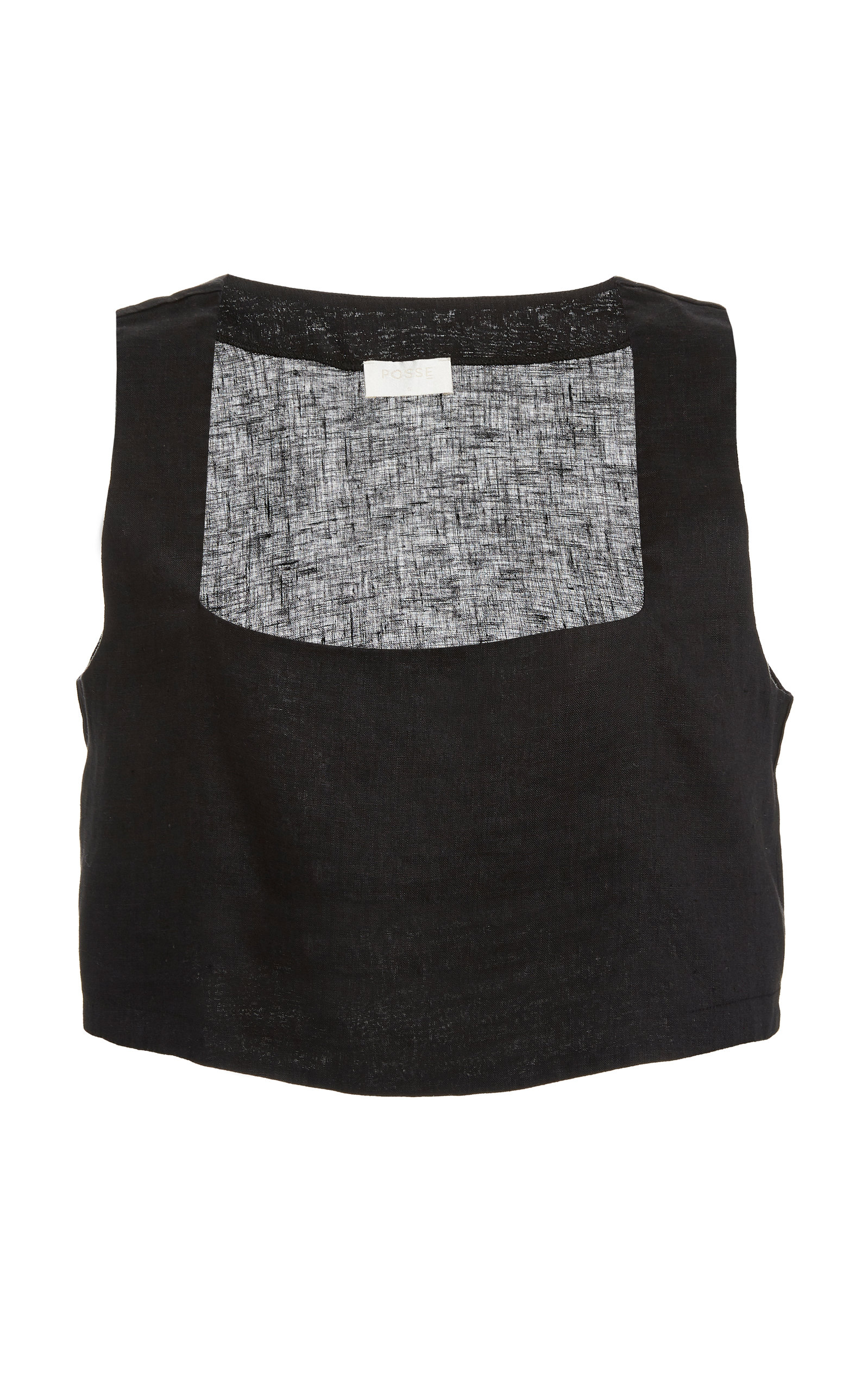 Exclusive Alice Linen Crop Top