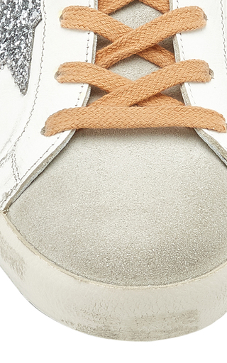 Superstar Glitter-Embellished Leather Sneakers展示图