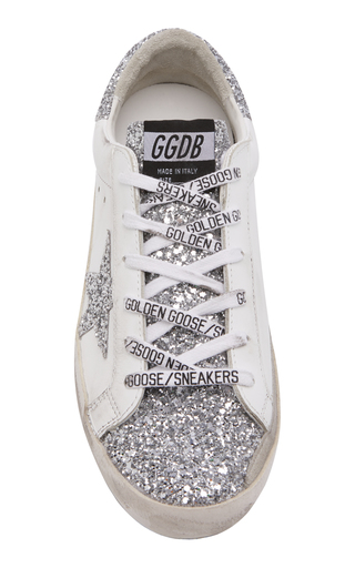 Superstar Glitter-Embellished Leather Sneakers展示图