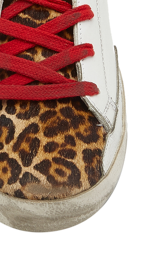 Superstar Suede and Leopard Leather Sneakers展示图