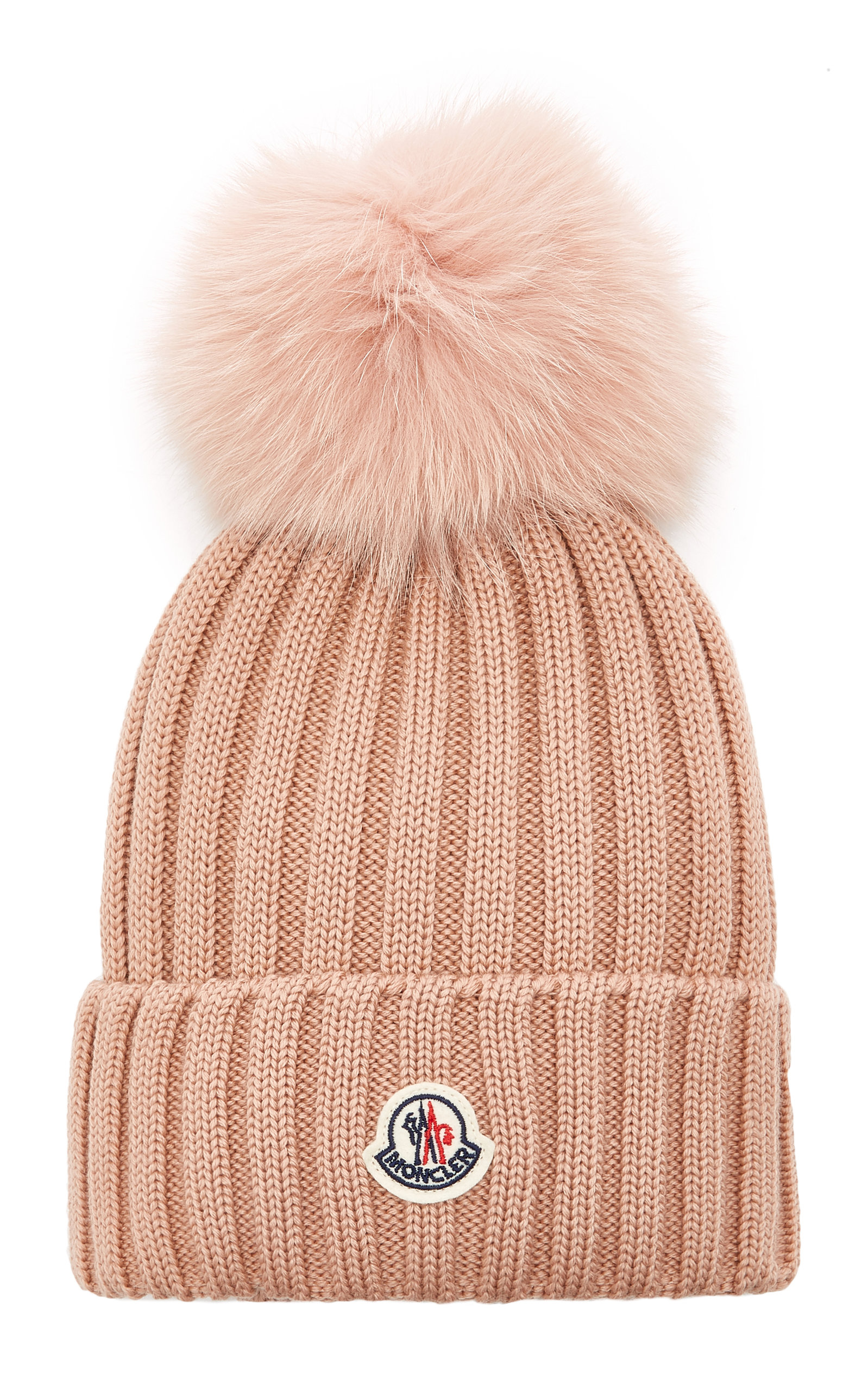 moncler pink beanie