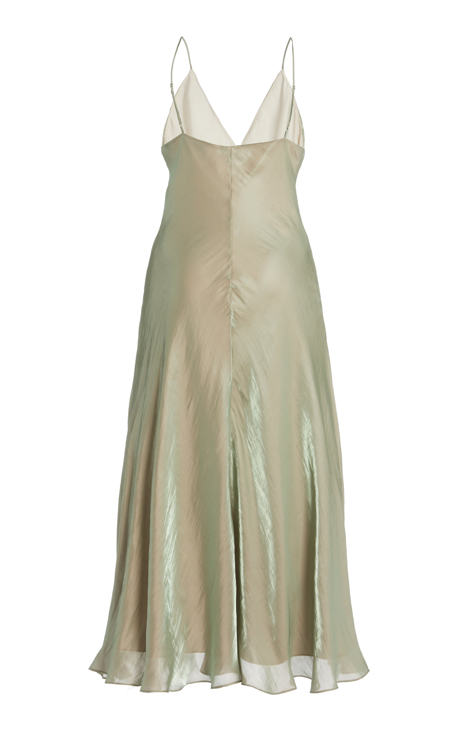 iridescent slip dress