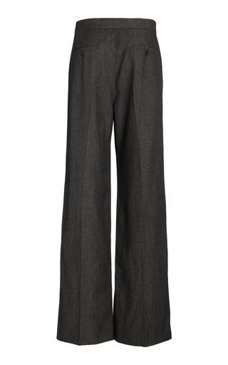 Pomez Pleated Wool Wide-Leg Pants展示图