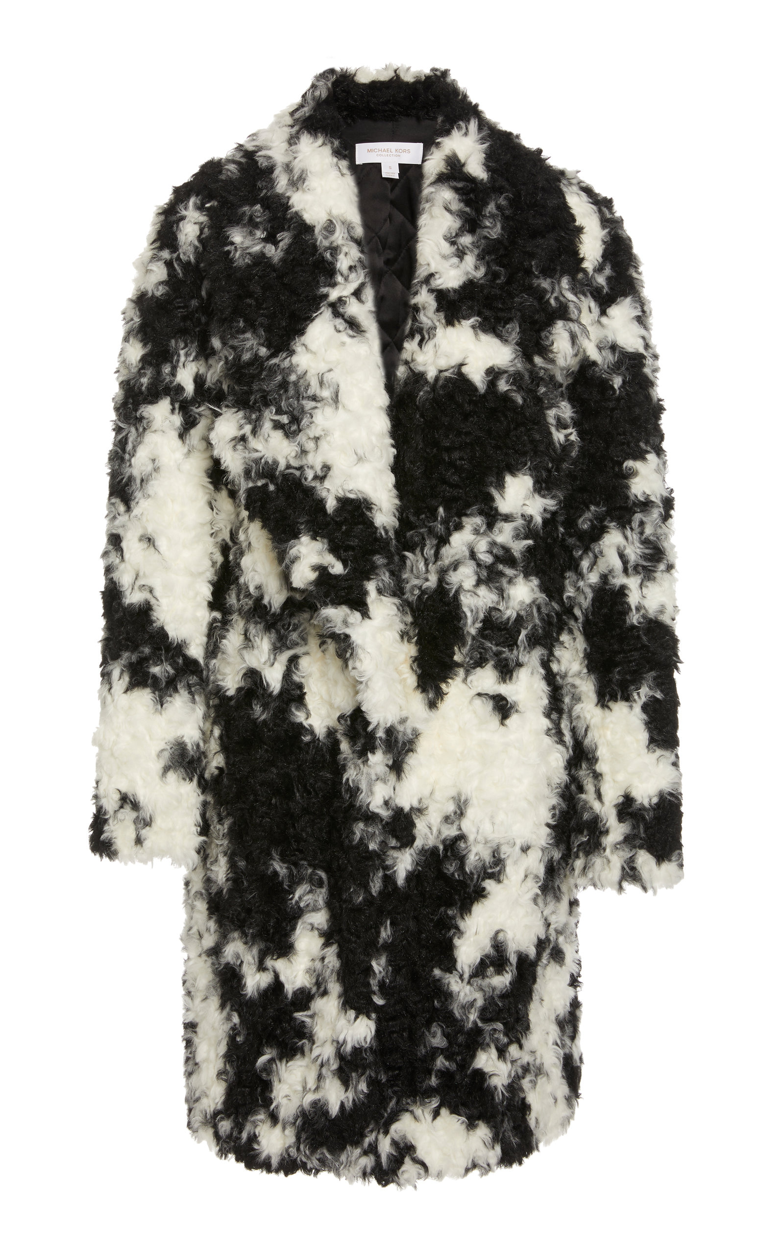 michael kors white fur coat