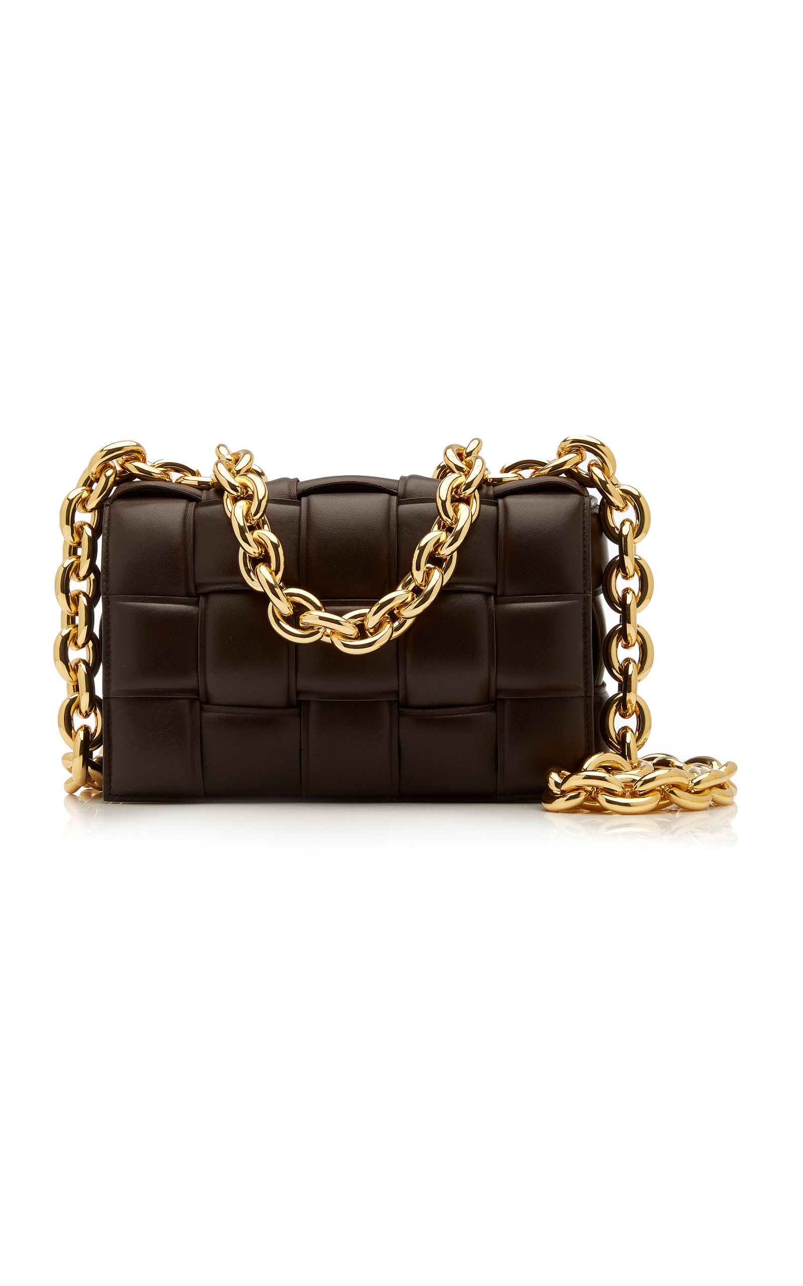 chain leather crossbody bag