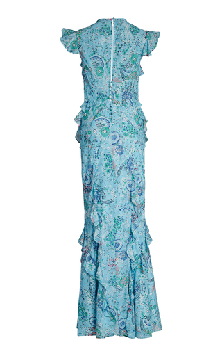 Tamara Ruffled Printed Silk-Chiffon Maxi Dress展示图