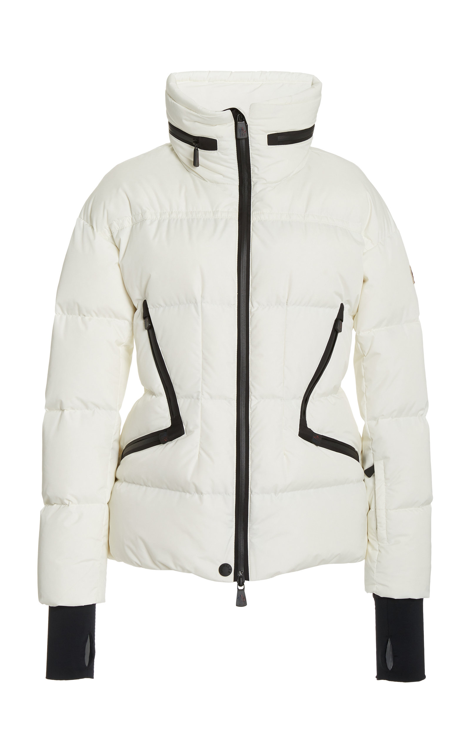 moncler grenoble dixence fitted down quilted ski jacket