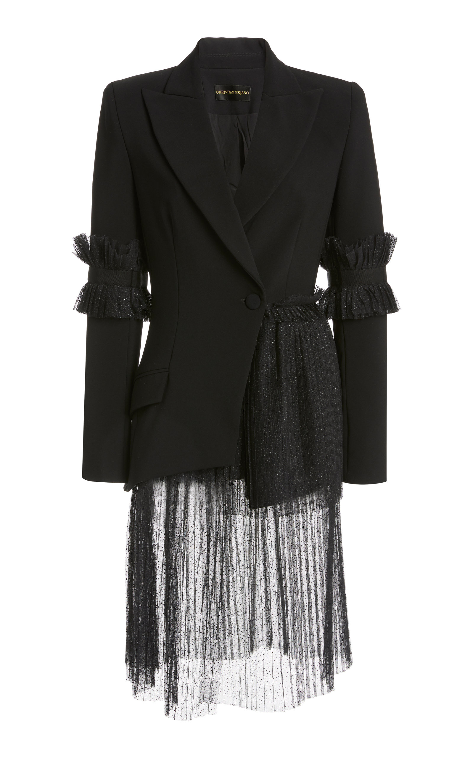 Draped Tulle Blazer by Christian Siriano | Moda Operandi