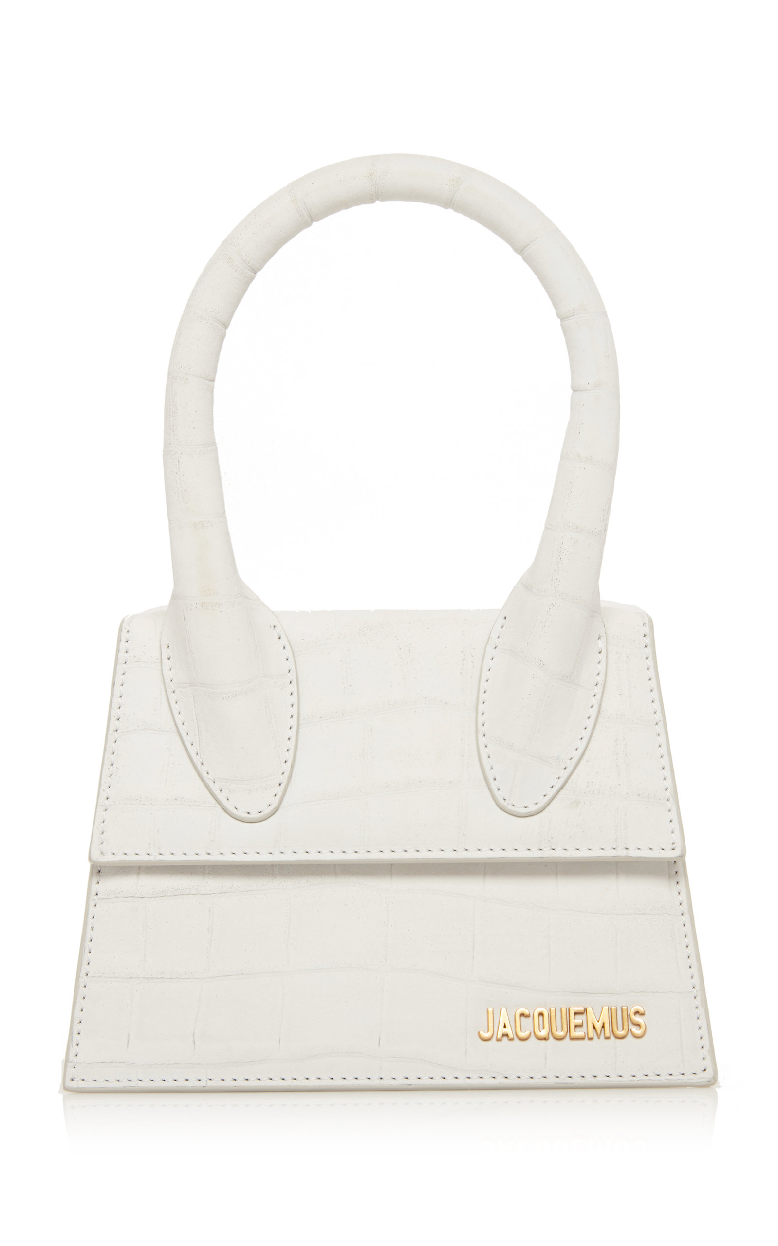 white croc bag