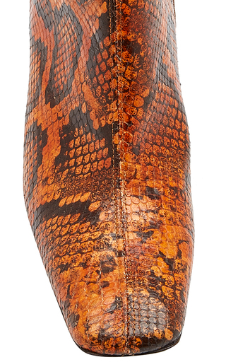 Marcelle Snake-Effect Leather Ankle Boots展示图