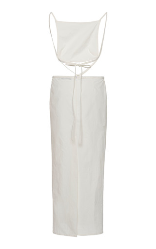 Carly Cutout Nylon-Cotton Midi Dress展示图