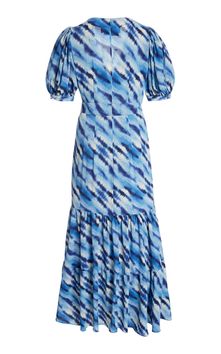 Thora Button-Front Printed Crepe Midi Dress展示图