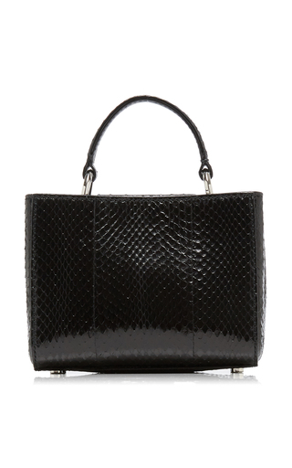 Varenne Mini Snakeskin Top Handle Bag展示图