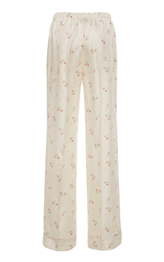 Floral Silk Pajama Pants展示图