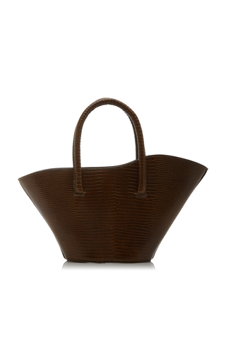 Micro Tulip Lizard-Effect Leather Top Handle Bag展示图