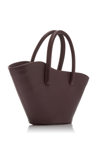 Micro Tulip Lizard-Effect Leather Top Handle Bag展示图