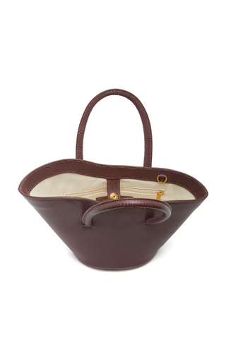 Micro Tulip Lizard-Effect Leather Top Handle Bag展示图