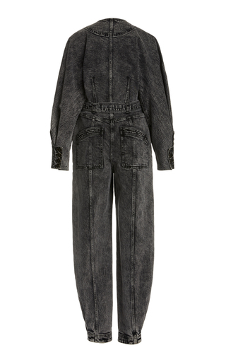 Atlas Onyx Belted Denim Jumpsuit展示图