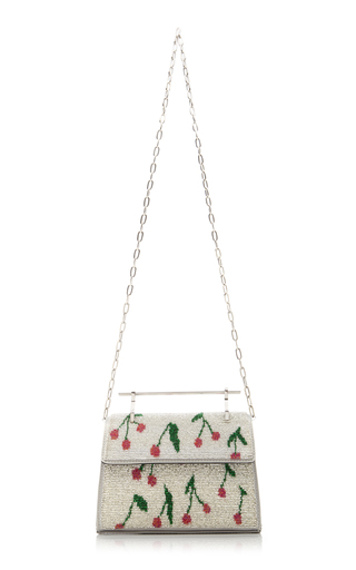 Pura Utz x M2Malletier Mini Muse Hand-Embroidered Cherry Clutch展示图