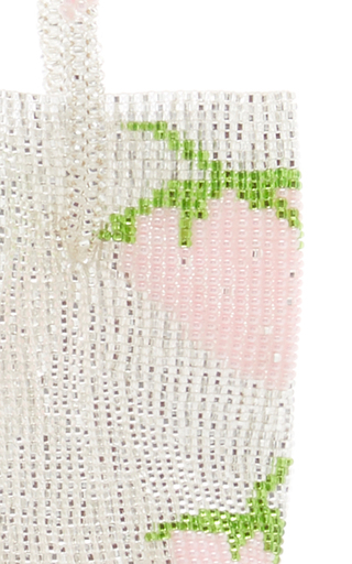 Pura Utz X M2Malletier Hand-Beaded Strawberry Top Handle Bag展示图