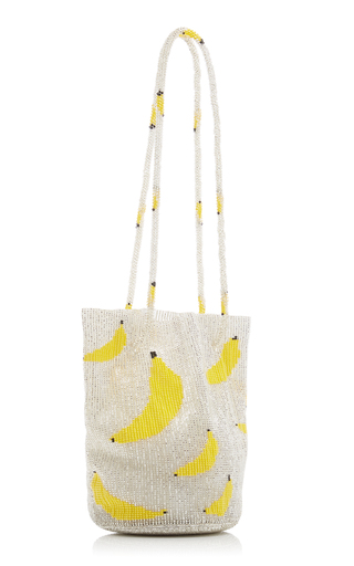 Pura Utz X M2Malletier Hand-Beaded Banana Top Handle Bag展示图