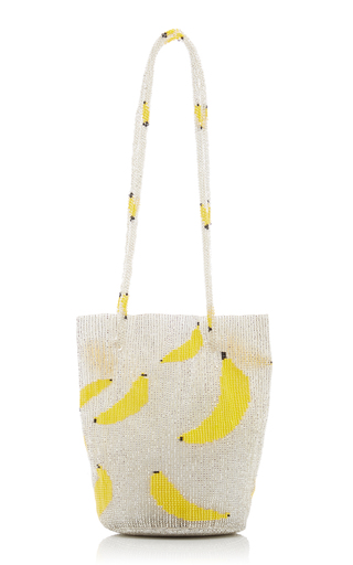 Pura Utz X M2Malletier Hand-Beaded Banana Top Handle Bag展示图