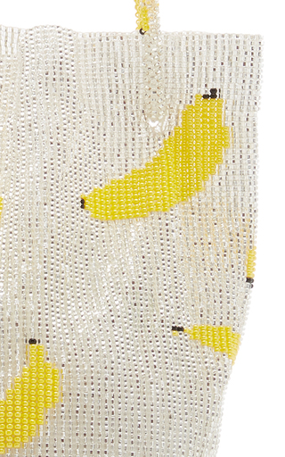 Pura Utz X M2Malletier Hand-Beaded Banana Top Handle Bag展示图