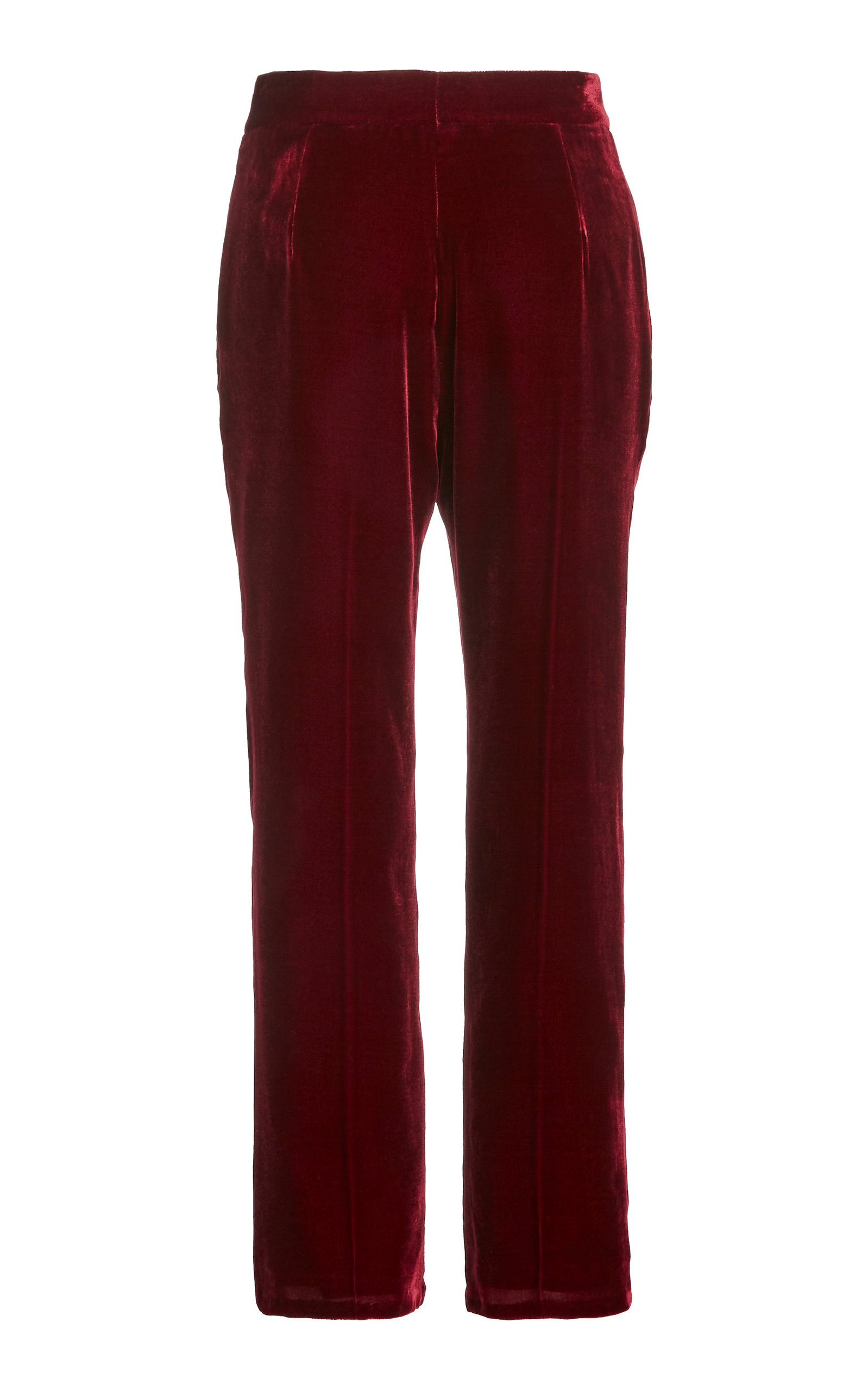 velvet cigarette pants