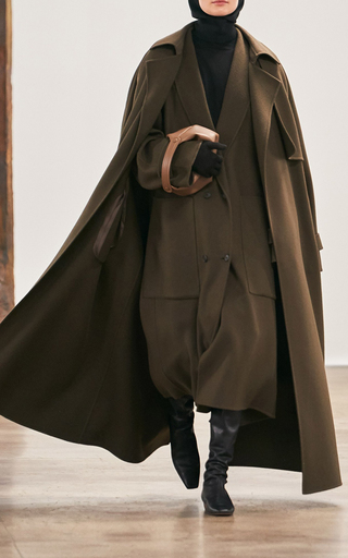 Fiera Belted Double-Faced Cashmere-Silk Coat展示图