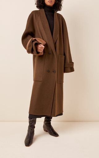 Fiera Belted Double-Faced Cashmere-Silk Coat展示图