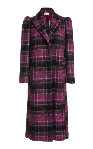 Belted Tartan Plaid Coat展示图