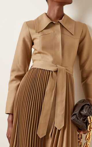 Pleated Wool-Blend Coat展示图