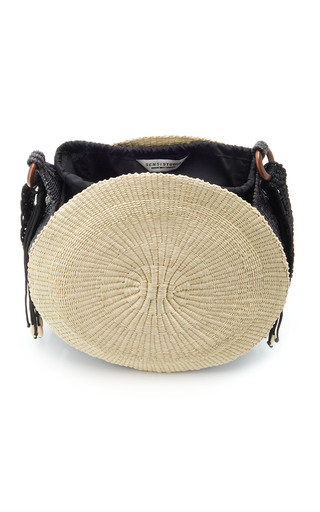 Straw and Macram�� Shoulder Bag展示图